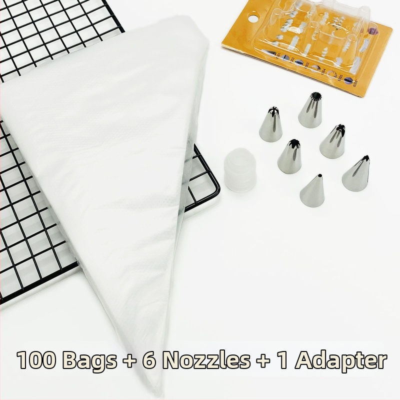 Set complet de duze pentru decorare cu pungă pentru cofetărie și decorare cremă; potrivit pentru hrana bebelușilor; Brand Unique