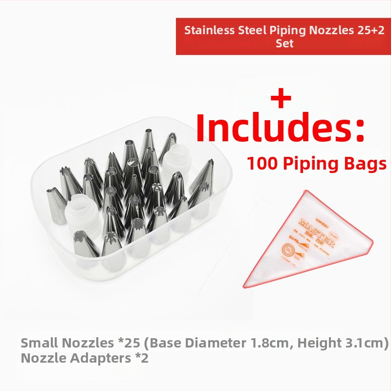 Set complet de duze pentru decorare cu pungă pentru cofetărie și decorare cremă; potrivit pentru hrana bebelușilor; Brand Unique