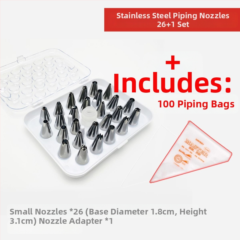 Set complet de duze pentru decorare cu pungă pentru cofetărie și decorare cremă; potrivit pentru hrana bebelușilor; Brand Unique