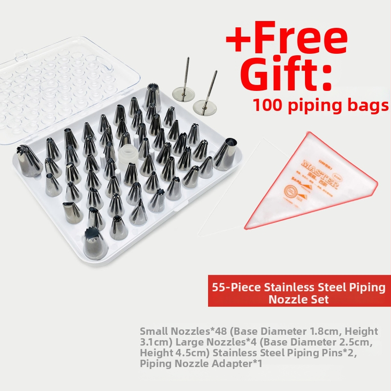 Set complet de duze pentru decorare cu pungă pentru cofetărie și decorare cremă; potrivit pentru hrana bebelușilor; Brand Unique