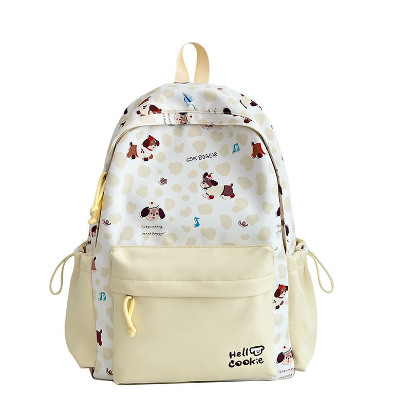 Unisex školski ruksak s karikaturnim dizajnom, kampus stil, Oxford tkanina, podstava poliester, proljeće 2025