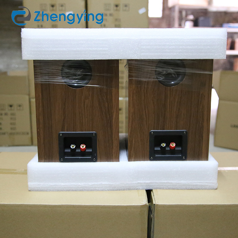 Boxă desktop HiFi cu tweeter din mătase, 2.1 canale, cabinet din lemn, 4 difuzoare cu horn, sunet 3D Surround/Dolby Digital/Virtual Surround