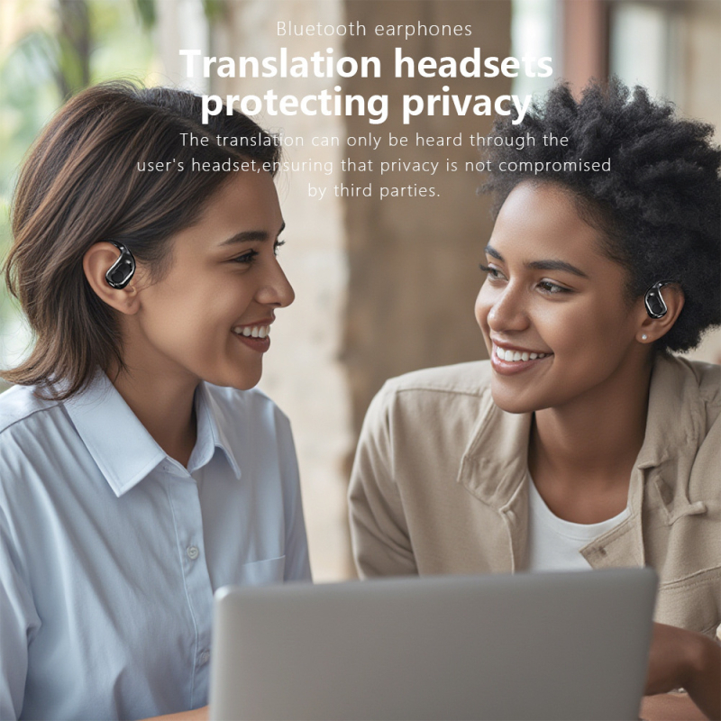 T23 inteligentné prekladacie slúchadlo – okamžitý viacjazyčný prekladač, ucho, Android/Bluetooth, dosah 10 m, potlačenie šumu