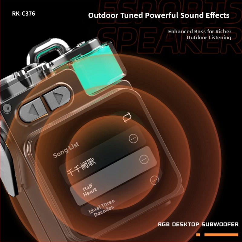 Boxă Bluetooth - carcasă din aliaj de zinc; Bluetooth 5.3; baterie încorporată 1000–1200 mAh; răspuns în frecvențe 40 Hz–20 kHz; putere de ieșire 5 W