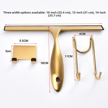 Sklenená škrabka z nehrdzavejúcej ocele a silikónu, jednostranné utieranie, domáce použitie, balenie 40 kusov