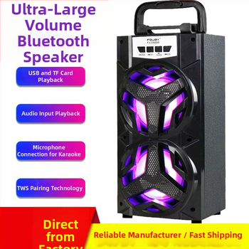 Boxă Bluetooth wireless cu 5W, Bluetooth 5.0, rază de 10 m, redare prin card TF/ USB, carcasă din lemn