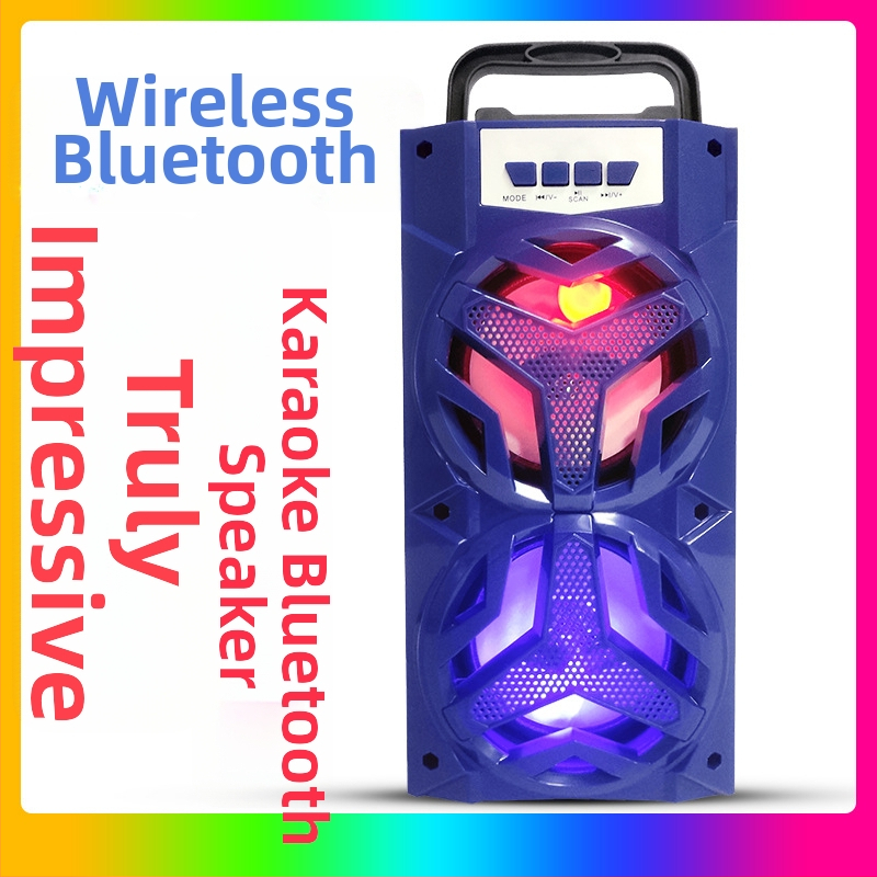 Boxă Bluetooth wireless cu 5W, Bluetooth 5.0, rază de 10 m, redare prin card TF/ USB, carcasă din lemn