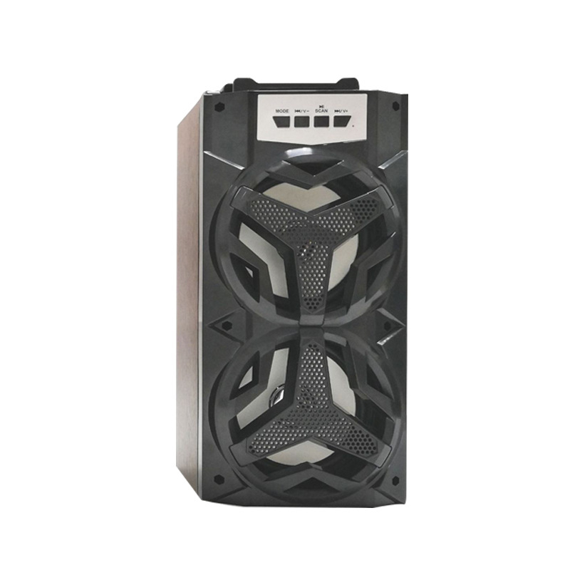 Boxă Bluetooth wireless cu 5W, Bluetooth 5.0, rază de 10 m, redare prin card TF/ USB, carcasă din lemn