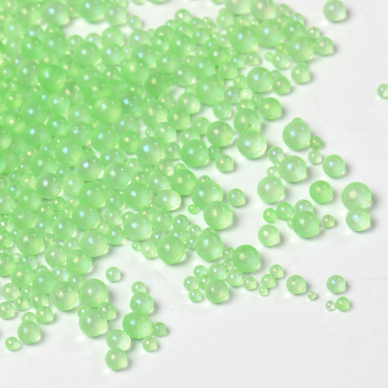 Accesorii DIY pentru bijuterii – Mărgele din sticlă cu finisaj sidefat, Mermaid Bubble Beads, Origine Yiwu, Brand Today's Cat