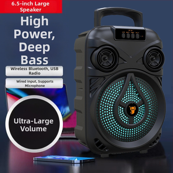 Boxă Bluetooth portabilă pentru exterior, cu două difuzoare, Bluetooth 5.0, 40 Hz–20 kHz, SNR ≥75 dB, baterie încorporată