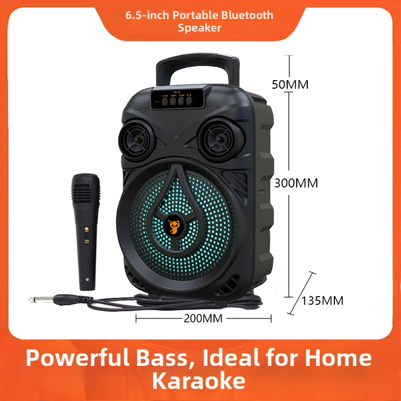 Boxă Bluetooth portabilă pentru exterior, cu două difuzoare, Bluetooth 5.0, 40 Hz–20 kHz, SNR ≥75 dB, baterie încorporată