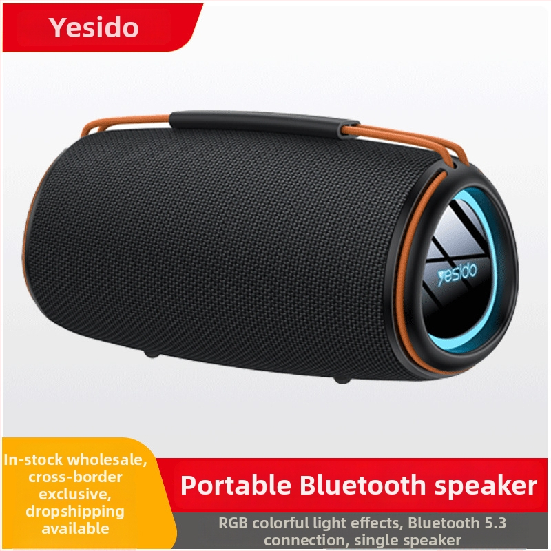 Yesido difuzor Bluetooth – Difuzor portabil pentru karaoke, Bluetooth 5.3, 30W, baterie încorporată 1000–1200 mAh, bandă de frecvențe 20Hz–20kHz, IPX1 rezistență la apă