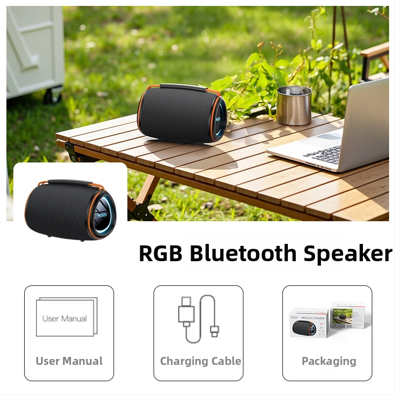 Yesido difuzor Bluetooth – Difuzor portabil pentru karaoke, Bluetooth 5.3, 30W, baterie încorporată 1000–1200 mAh, bandă de frecvențe 20Hz–20kHz, IPX1 rezistență la apă