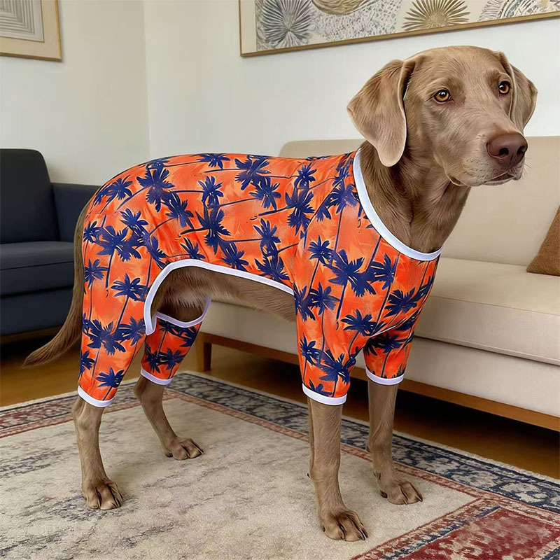 Haină Yisen pentru câini mari, cu patru picioare - anti-căderea blănii, anti-murdărire și protecție solară; poliester; universal pentru toate anotimpurile