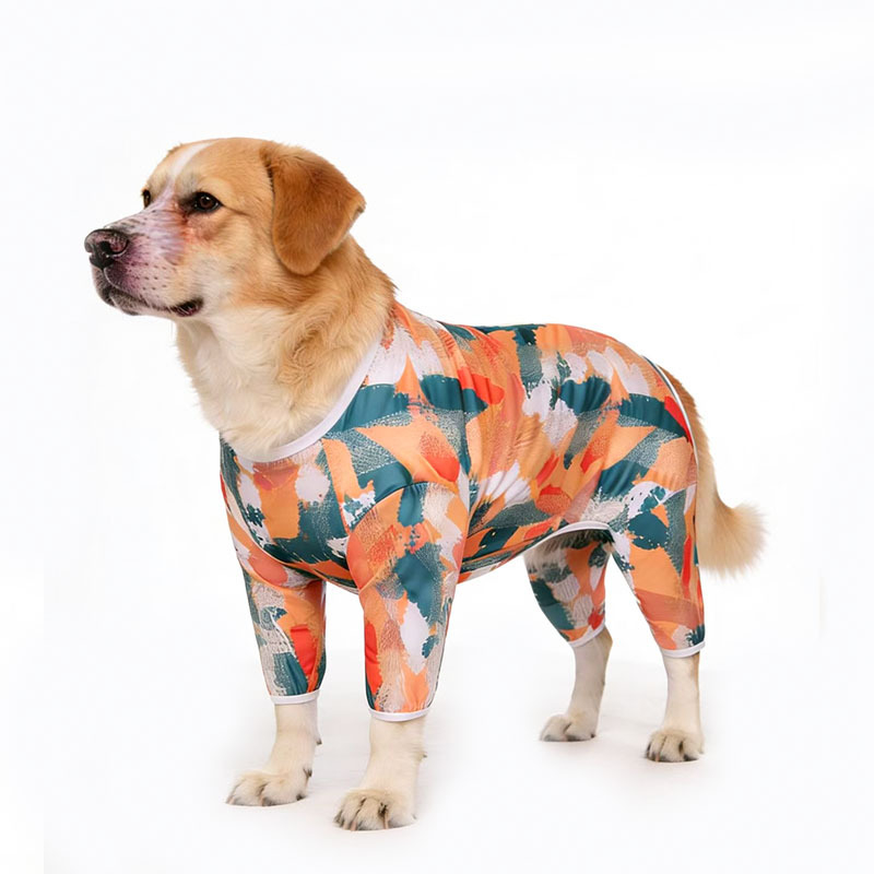 Haină Yisen pentru câini mari, cu patru picioare - anti-căderea blănii, anti-murdărire și protecție solară; poliester; universal pentru toate anotimpurile