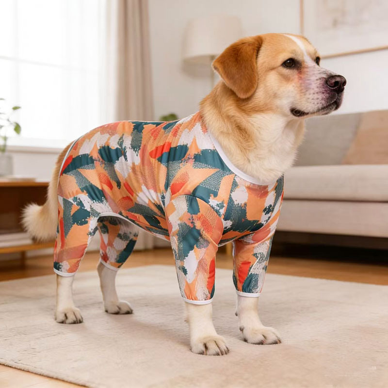 Haină Yisen pentru câini mari, cu patru picioare - anti-căderea blănii, anti-murdărire și protecție solară; poliester; universal pentru toate anotimpurile