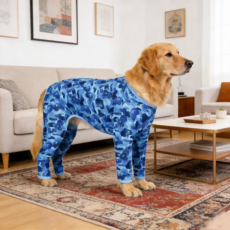 Haină Yisen pentru câini mari, cu patru picioare - anti-căderea blănii, anti-murdărire și protecție solară; poliester; universal pentru toate anotimpurile