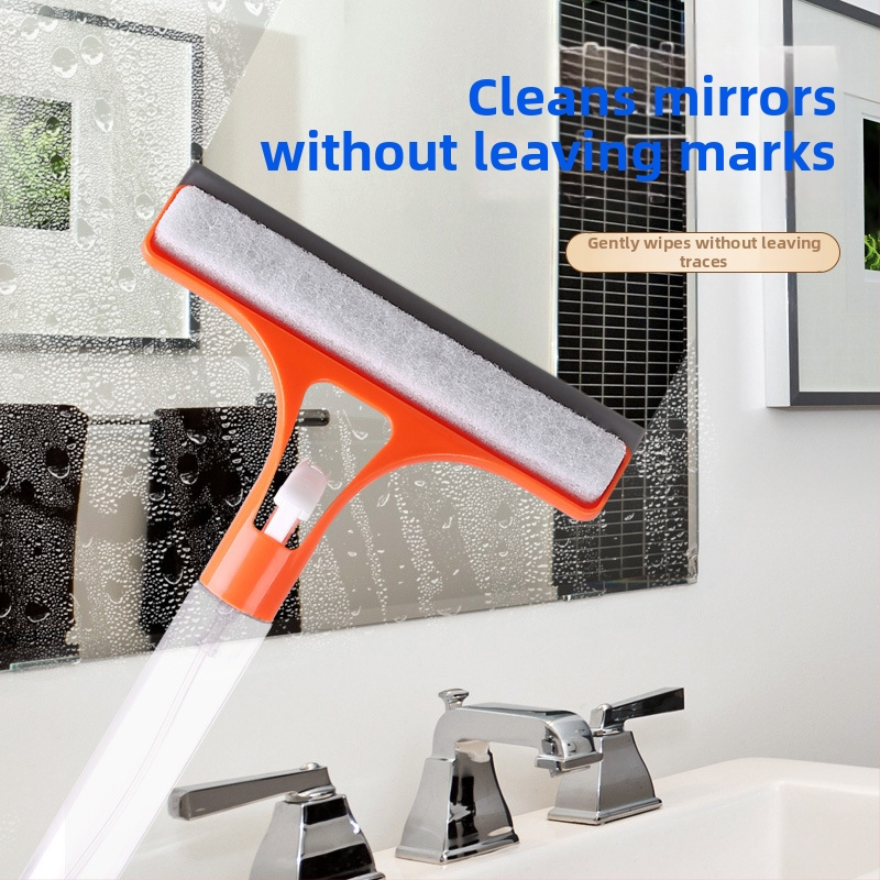 Διπλής όψεως καθΑριστικό για γυαλιά με μπουκάλι ψεκασμού — Ανοξείδωτο ατσάλι, χειροκίνητο, οικιακή χρήση