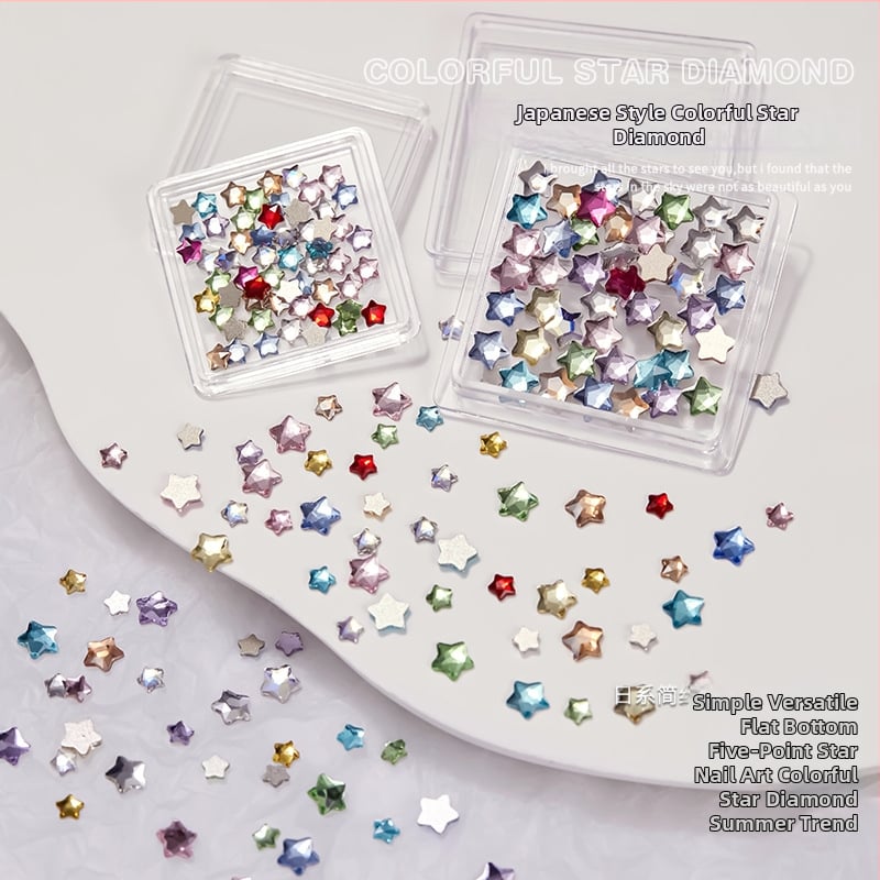 Baoshiman Декорации за нокти – Принцес серия, Мика прах, верижен мотив, сладък стил, произход: Гуанджоу