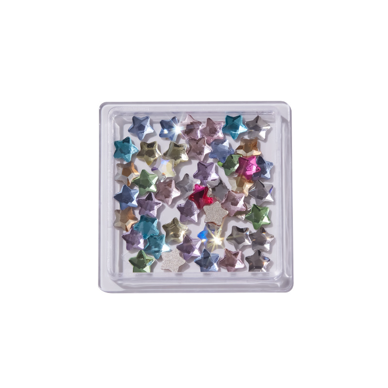 Baoshiman Декорации за нокти – Принцес серия, Мика прах, верижен мотив, сладък стил, произход: Гуанджоу