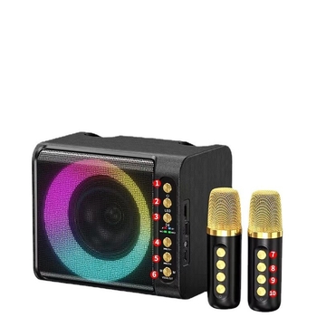 Karaoke Bluetooth zvučni set s ugrađenim mikrofonom, 20W izlaz, Bluetooth 5.3, 100Hz-20kHz, SNR ≥70dB, ugrađena baterija 2000-4000mAh