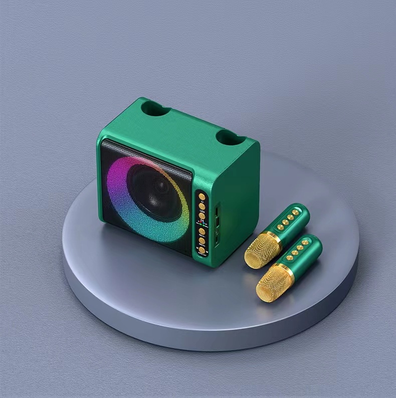 Karaoke Bluetooth zvučni set s ugrađenim mikrofonom, 20W izlaz, Bluetooth 5.3, 100Hz-20kHz, SNR ≥70dB, ugrađena baterija 2000-4000mAh