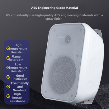 Difuzor montat pe perete 40W/60W, 2 canale, intervalul de frecvență 100 Hz–20 kHz, conectare prin cablu