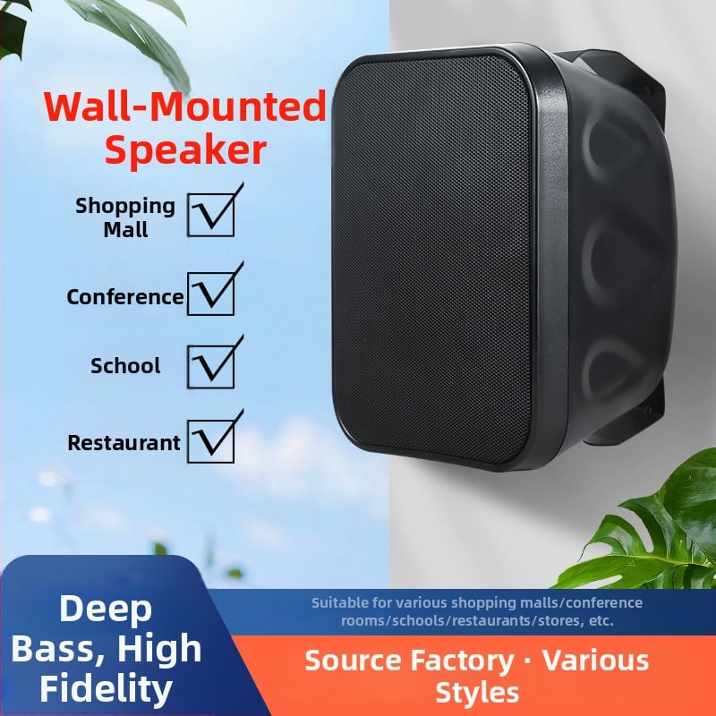 Difuzor montat pe perete 40W/60W, 2 canale, intervalul de frecvență 100 Hz–20 kHz, conectare prin cablu