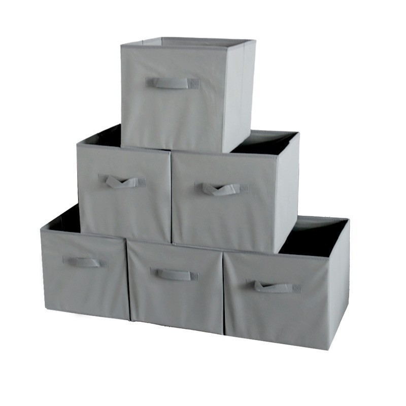 Casetă de depozitare pentru haine și jucării din material nețesut, fără capac, pliabilă, portabilă, capacitate 20–30 L