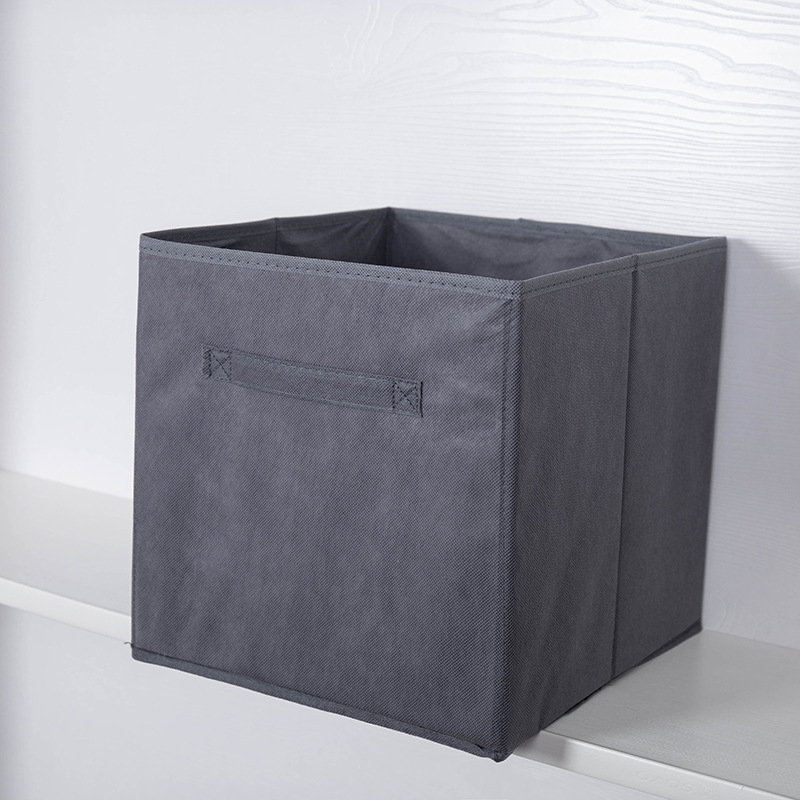 Casetă de depozitare pentru haine și jucării din material nețesut, fără capac, pliabilă, portabilă, capacitate 20–30 L