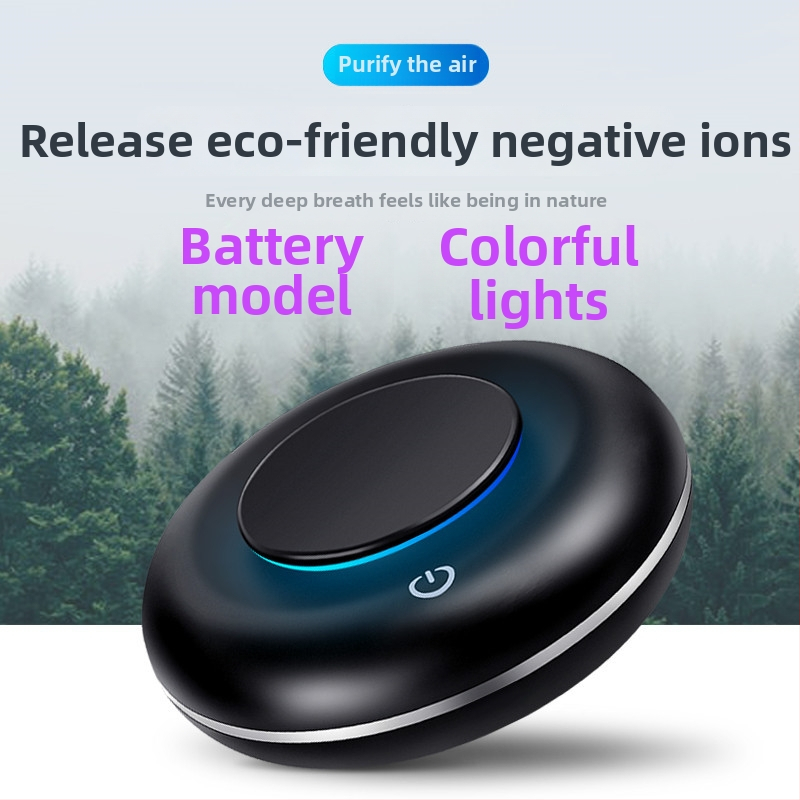 Automobilový čistič vzduchu Air-k — USB napájanie, 1.5W, koncentrácia záporných iónov 288000/cm3, univerzálna kompatibilita