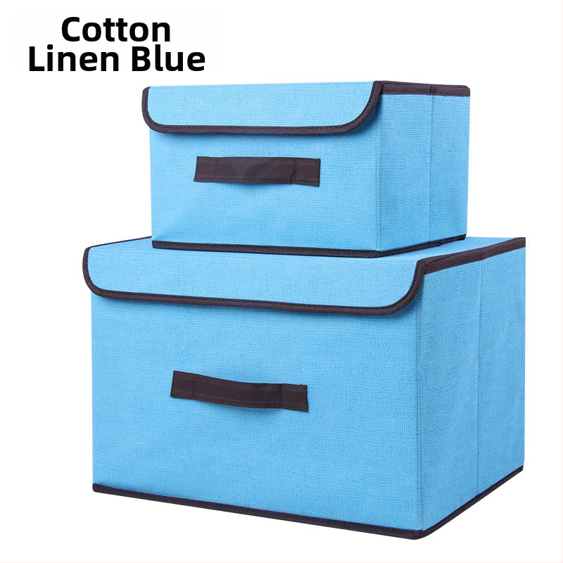 Cutie de depozitare pliabilă din textil, protecție la praf și umezeală, capacitate 5–10 L, material textil, capac rabatabil, stil japonez