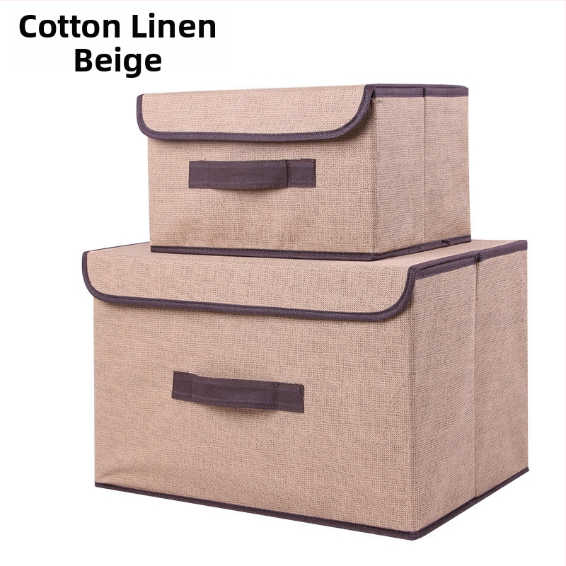 Cutie de depozitare pliabilă din textil, protecție la praf și umezeală, capacitate 5–10 L, material textil, capac rabatabil, stil japonez