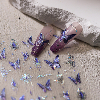 Αυτοκόλλητα νυχιών με φύλλο χρυσού, υπερ-λεπτά, χωρίς υπόλοιπα, καρτούν σχέδιο, σειρά M-480