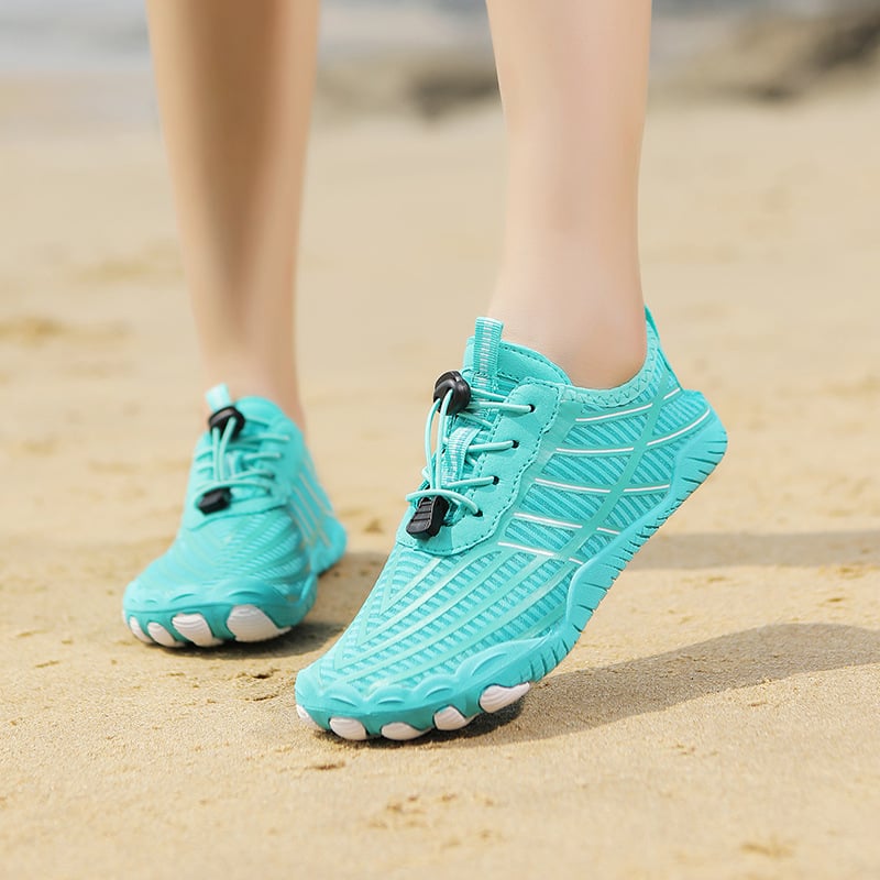Παπούτσια νερού με πέντε δάχτυλα για ρυάκια - Δροσερή επάνω από διχτυωτό ύφασμα, χαμηλός σχεδιασμός, αντιολισθητική εξωτερική σόλα από καουτσούκ, τριών επιπέδων μεσαία σόλα από δίχτυ, κατάλληλα για βάδισμα σε ρυάκια