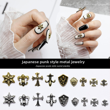 Κοσμήματα νυχιών – Πανκ στυλ, Αντίκα μεταλλικό φινίρισμα, Μεικτές διακοσμήσεις από κράματα, Ρετρό σχέδιο, 50 τεμάχια