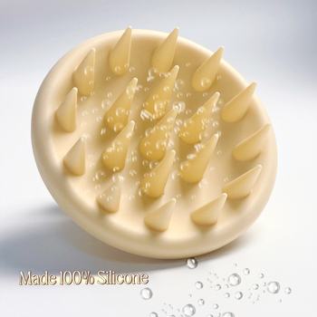 Perie de șampon din silicon pentru masajul scalpului și curățarea părului; Brand 916; Personalizabilă cu logo; Cadou pentru angajați