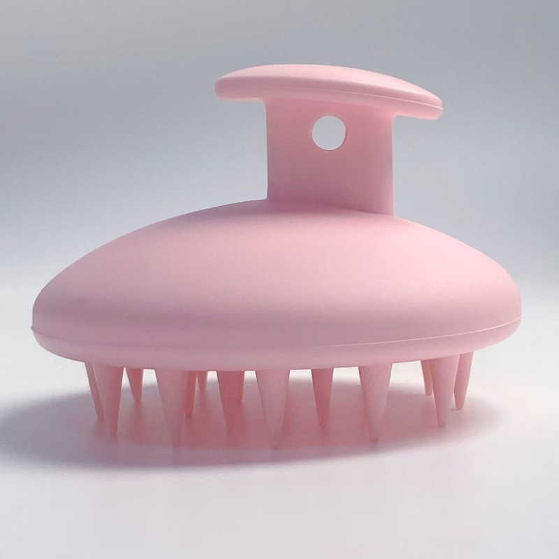 Perie de șampon din silicon pentru masajul scalpului și curățarea părului; Brand 916; Personalizabilă cu logo; Cadou pentru angajați