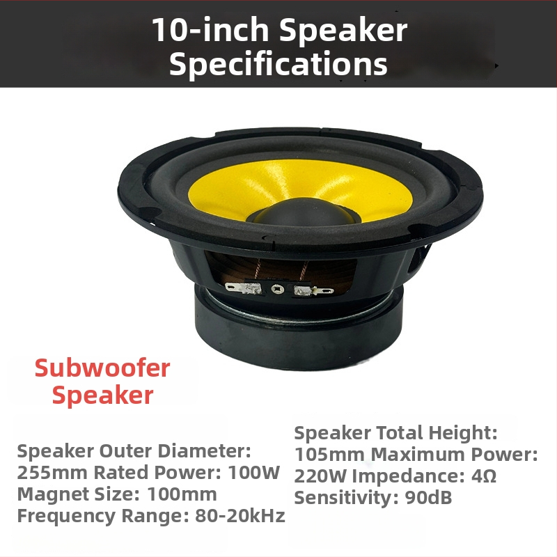 Fast High: Difuzor auto de înaltă putere pentru audio auto și bibliotecă, circuit magnetic extern, diafragmă non-hârtie, 80–20000 Hz