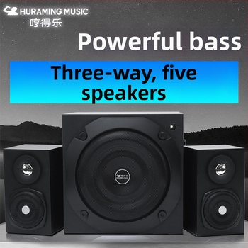 Sistem audio Bluetooth 2.1 cu subwoofer, corp din lemn, putere maximă 500W, redare MP3/USB, autonomie 8 ore