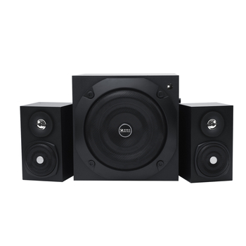 Sistem audio Bluetooth 2.1 cu subwoofer, corp din lemn, putere maximă 500W, redare MP3/USB, autonomie 8 ore