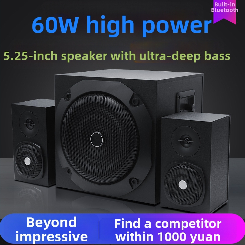 Sistem audio Bluetooth 2.1 cu subwoofer, corp din lemn, putere maximă 500W, redare MP3/USB, autonomie 8 ore
