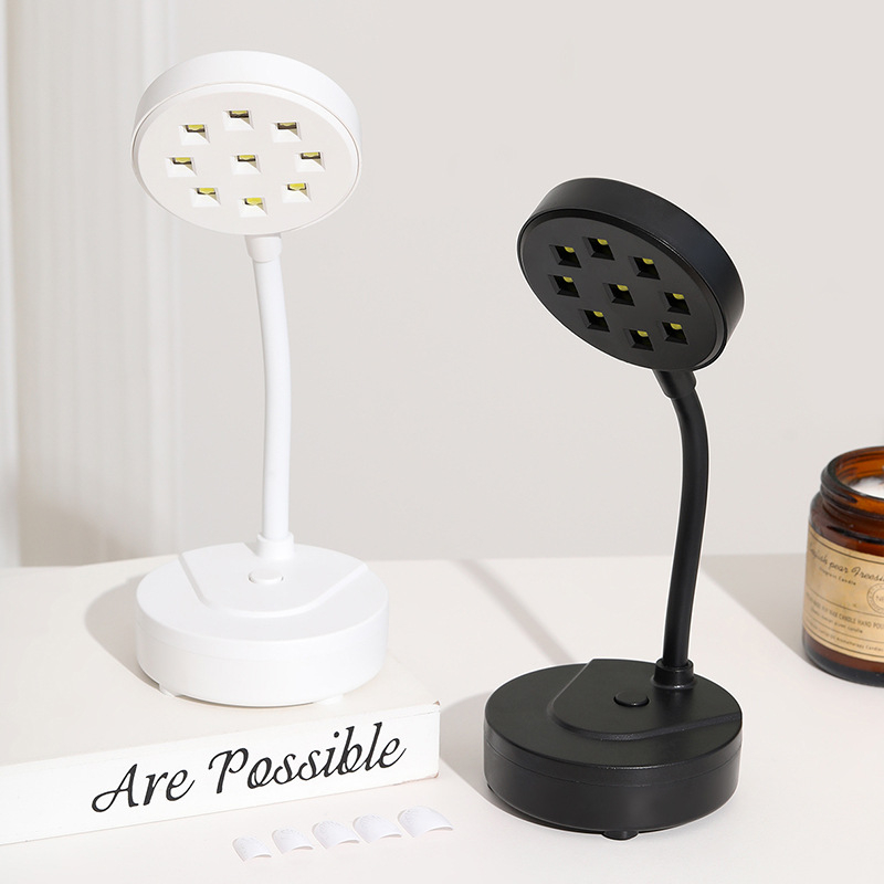 Asztali manikűr lámpa – mini, újratölthető, UV-LED technológia, gyors száradású gél, 395 LED