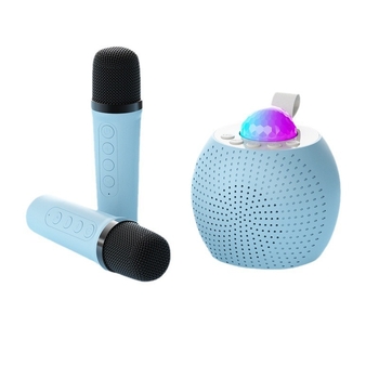 Karaoke Bluetooth zvučnik s projekcijom zvjezdanog neba i ugrađenim mikrofonom; Bluetooth 5.3, Li-Po baterija, 5W, 100Hz–20kHz, SNR ≥70dB