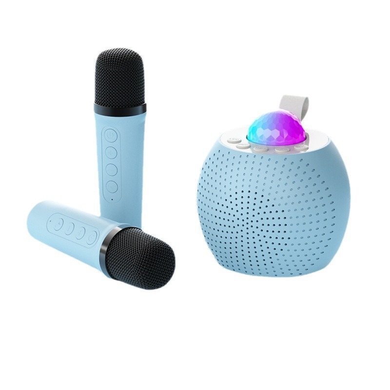 Karaoke Bluetooth zvučnik s projekcijom zvjezdanog neba i ugrađenim mikrofonom; Bluetooth 5.3, Li-Po baterija, 5W, 100Hz–20kHz, SNR ≥70dB