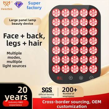 Bőrápoló készülék LED fototerápiával, hordozható, IPX5 vízálló, külső tápegység, otthoni használatra