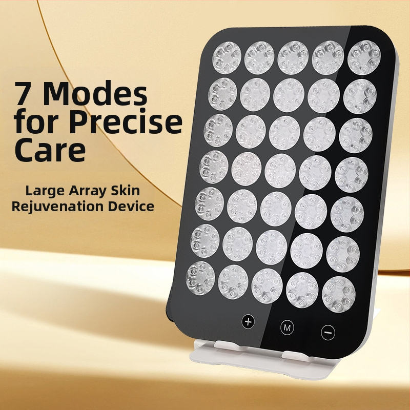 Bőrápoló készülék LED fototerápiával, hordozható, IPX5 vízálló, külső tápegység, otthoni használatra