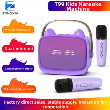 Bluetooth karaoke zvučnik s integriranim mikrofonom za djecu, IPX7 vodootpornost, 5W, doseg 15 m, 100 Hz–20 kHz