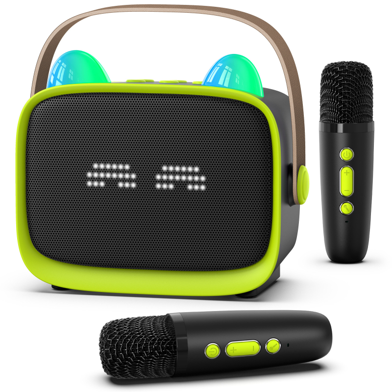 Bluetooth karaoke zvučnik s integriranim mikrofonom za djecu, IPX7 vodootpornost, 5W, doseg 15 m, 100 Hz–20 kHz