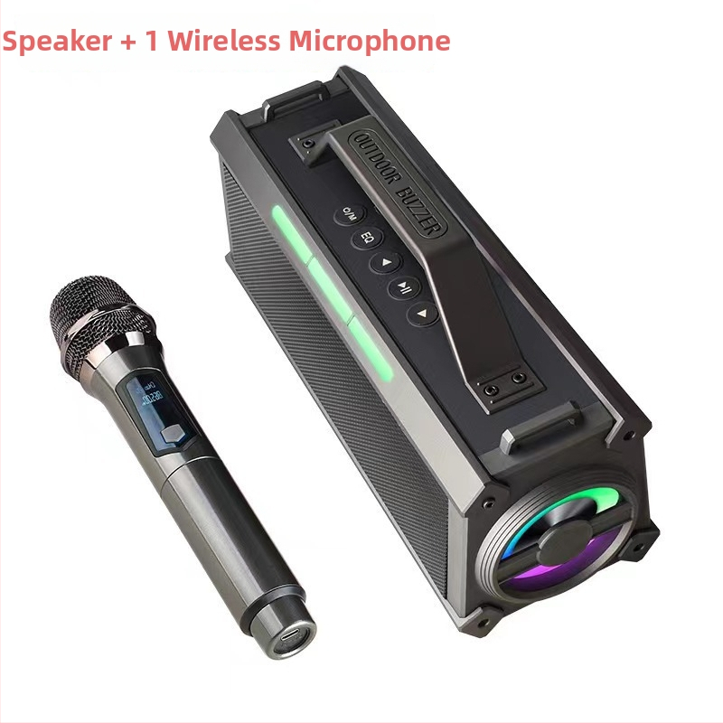 L201B Bluetooth zvučnik s ugrađenim mikrofonom za karaoke, 80 W, IPX5, Bluetooth 5.0, raspon frekvencija 100 Hz–20 kHz